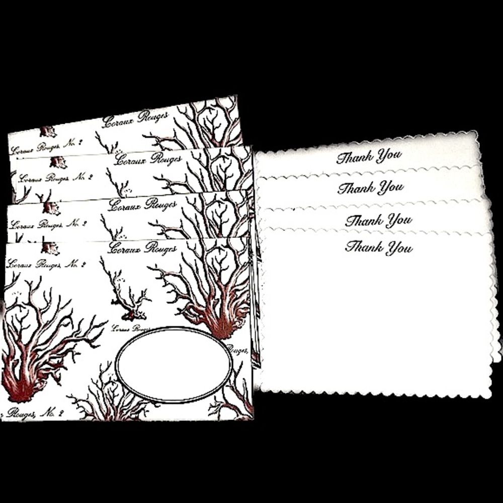 Y2K Thank You Cards/Envelopes x 4